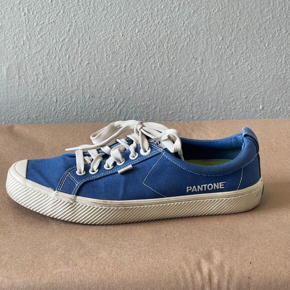 Cariuma Unisex Pantone Canvas Low Top Lace-Up Sneakers Classic Blue 8.5M 10W - Picture 11 of 15